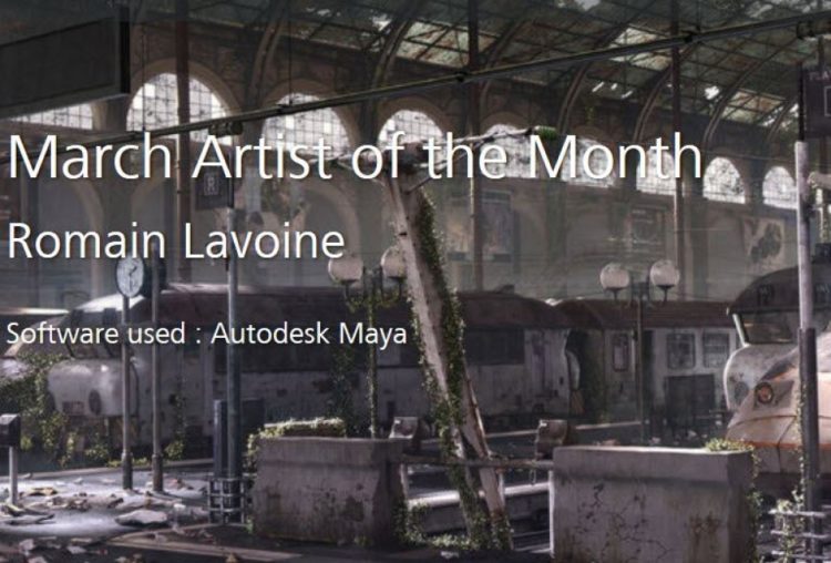 Romain Lavoine, student at ESMA - Artist of the Month Autodesk Area