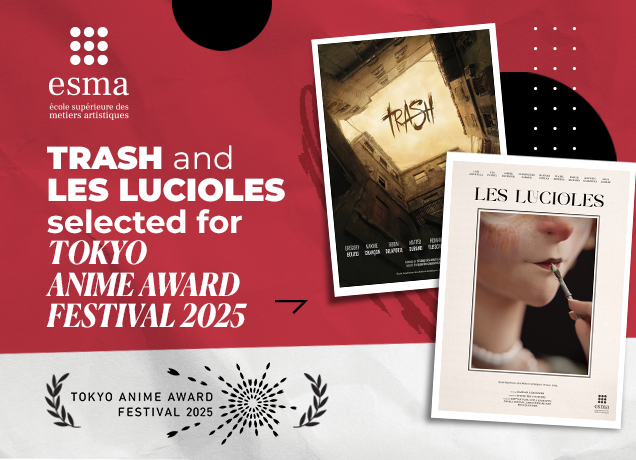 ESMA in competition at the Tokyo Anime Award Festival 2025 with two short student films